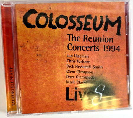 Colosseum Colosseum LiveS The Reunion Concerts Jewel Case  2015 Jazz Rock