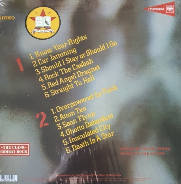 The Clash Combat Rock LP Album vinyl record 2022 remastered reissue Green Poster