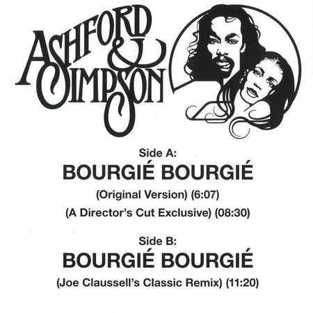 Ashford & Simpson Bourgie Bourgie 12" vinyl record 2026 reissue	remixes black