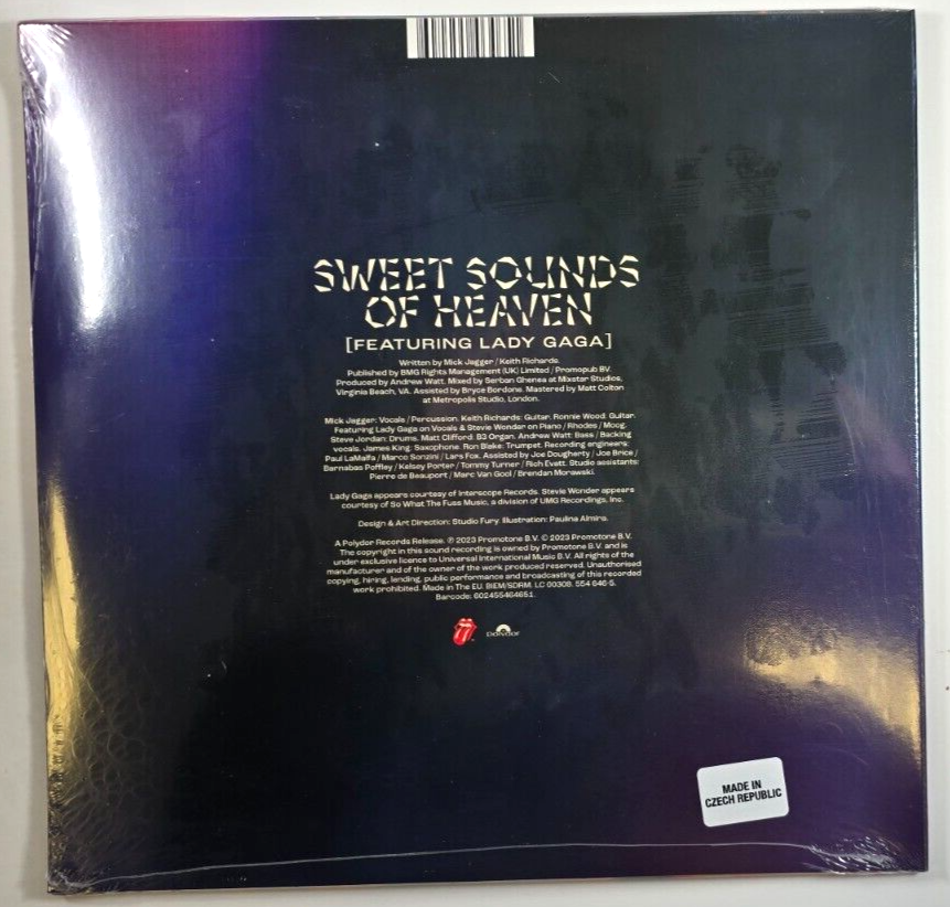 The Rolling Stones Sweet Sounds Of Heaven 10" etched vinyl record 2023 Polydor