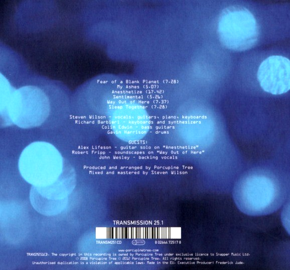 Porcupine Tree Fear Of A Blank Planet CD Album 2021 reissue in digipak