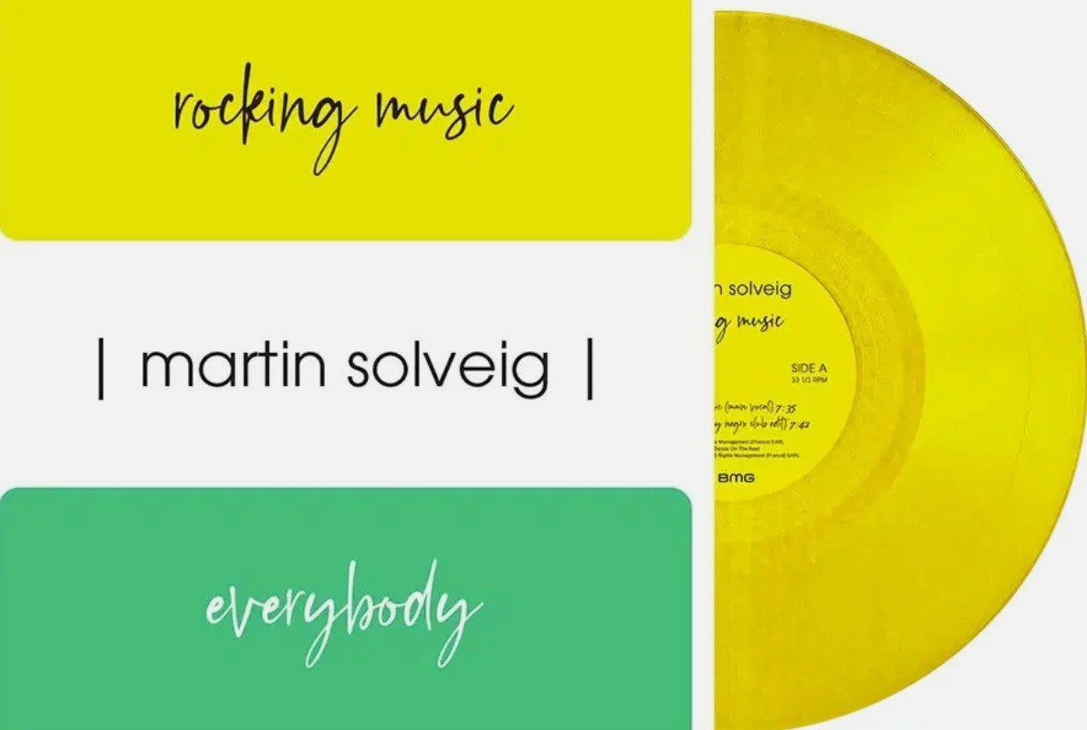 Martin Solveig – Rocking Music / Everybody 12" vinyl record limited yellow 2026