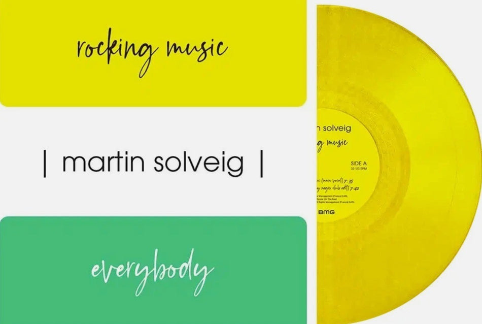 Martin Solveig – Rocking Music / Everybody 12" vinyl record limited yellow 2026