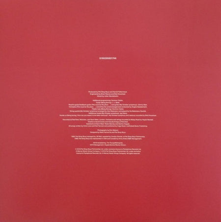 Pet Shop Boys Behaviour LP Album vinyl record 2018 remastered reissue 180gram