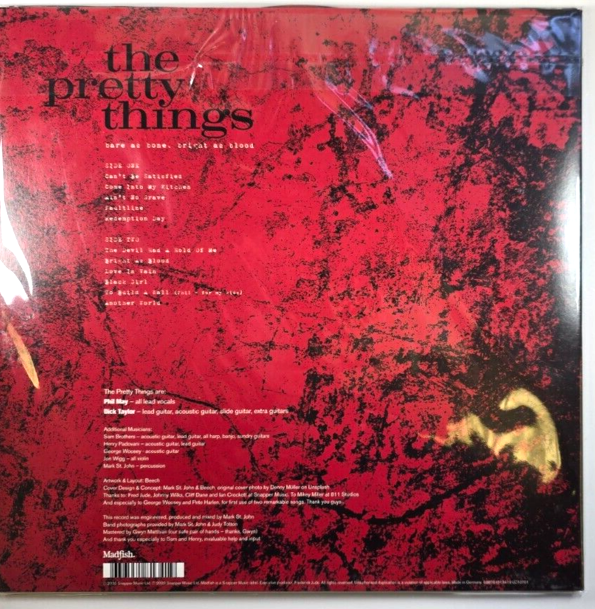 The Pretty Things Bare As Bone, Bright As Blood LP Album vinyl record Ltd Red