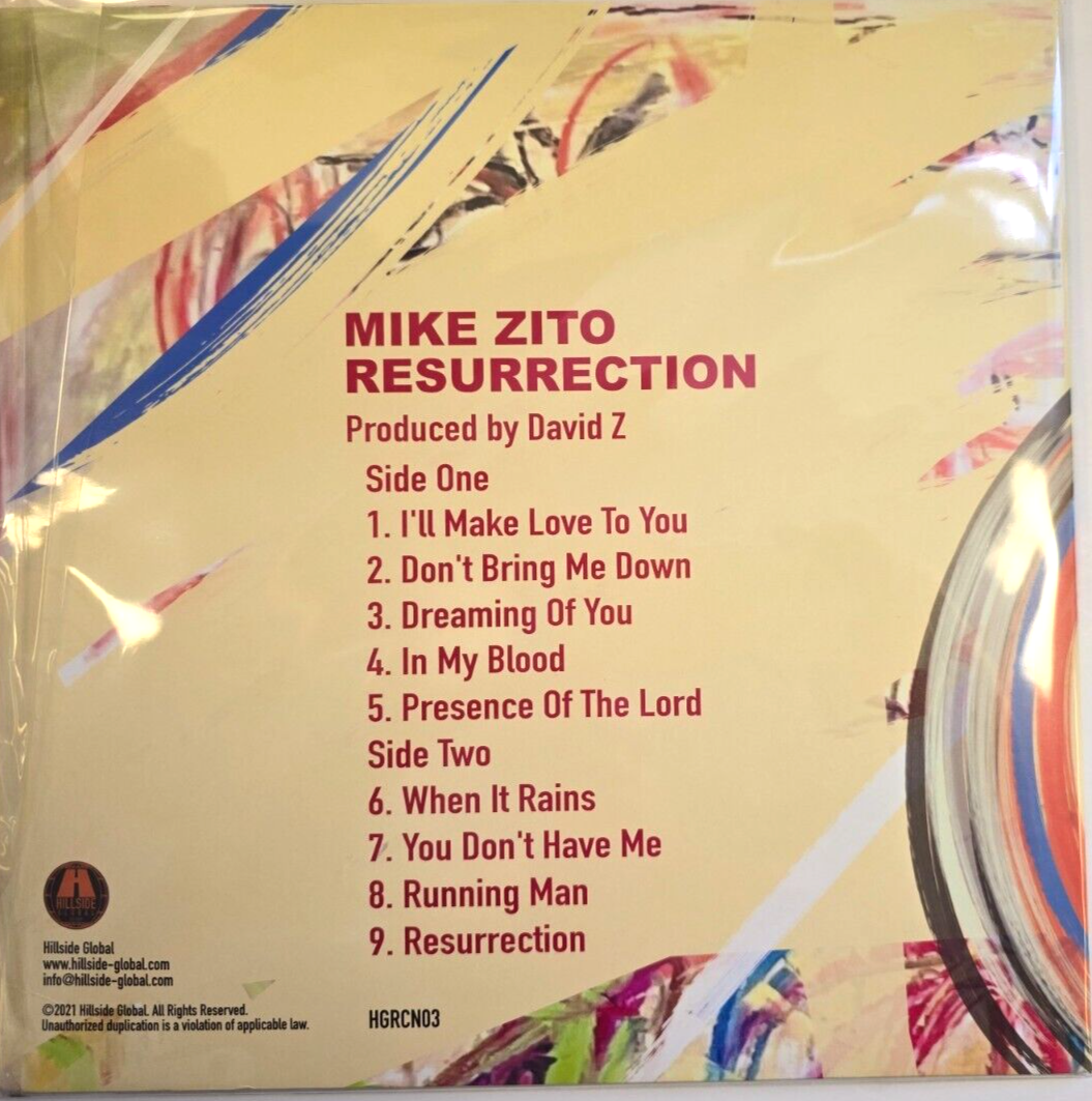 Mike Zito Resurrection LP Album vinyl record 180gram on black wax electric blues