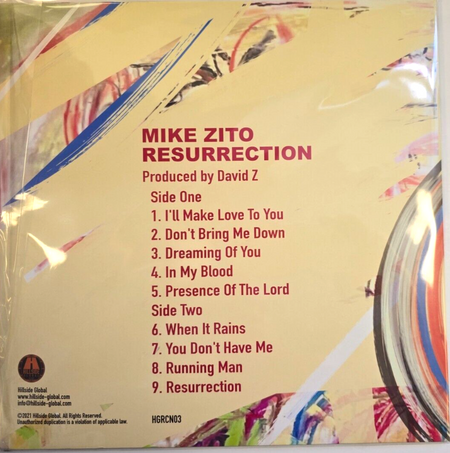 Mike Zito Resurrection LP Album vinyl record 180gram on black wax electric blues