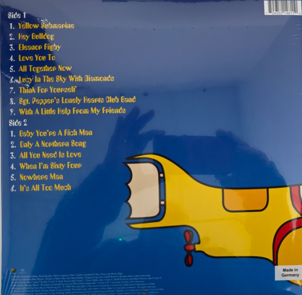The Beatles  Yellow Submarine Songtrack  LP Album vinyl record 1999 compilation