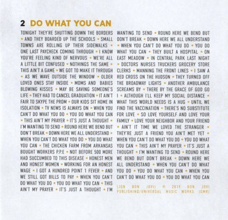 Bon Jovi – 2020 CD Album 2020 on Island