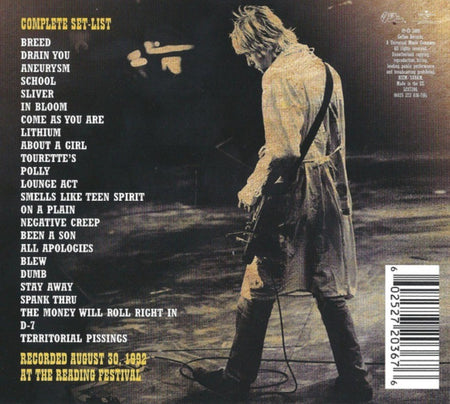 Nirvana Live At Reading CD Album 2009 remastered reissue on DCG