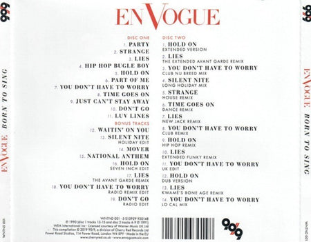 En Vogu ‎- Born To Sing CD Album 2019 remastered reissue deluxe Edition 2 x CD