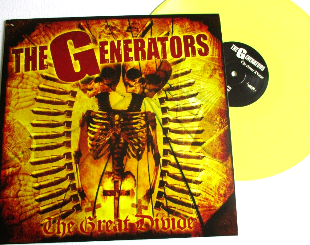 The Generators The Great Divide LP Album vinyl record  Limited Edition yellow