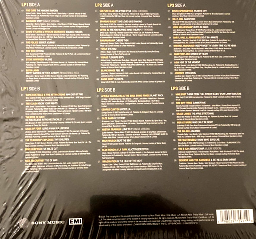 Now Yearbook Vault '82  Vinyl LP Album Vinyl Record 3 LP Yellow compilation