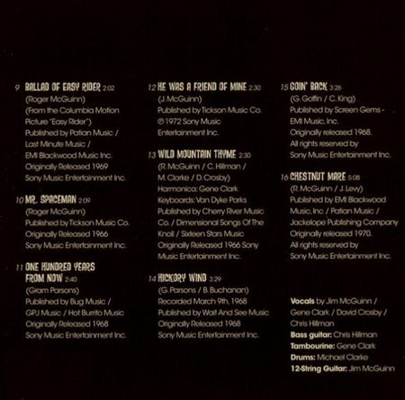 The Byrds Eight Miles High The Best Of The Byrds CD Album compilation 2009