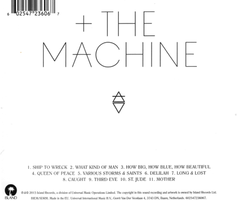 Florence + The Machine How Big, How Blue How Beautiful CD Album 2015 on Island