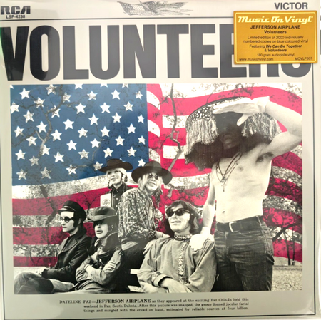 Jefferson Airplane Volunteers LP Album vinyl record numbered blue remastered