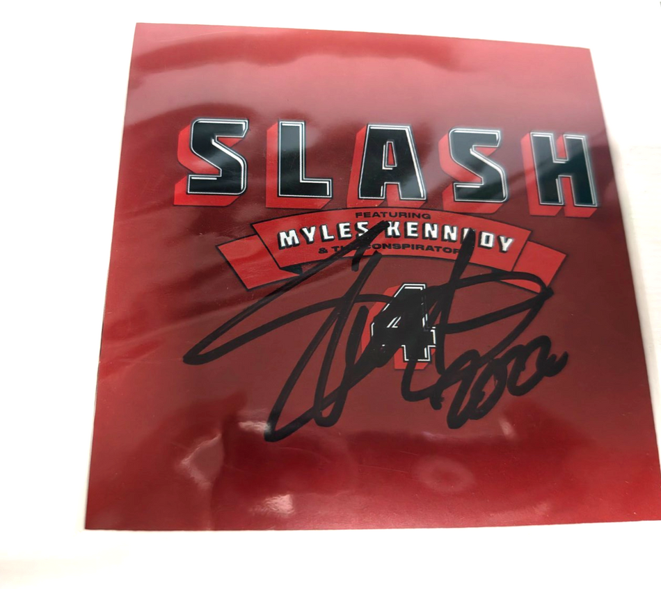 Slash Hand Signed presentation 12" x 18" by Autograph
