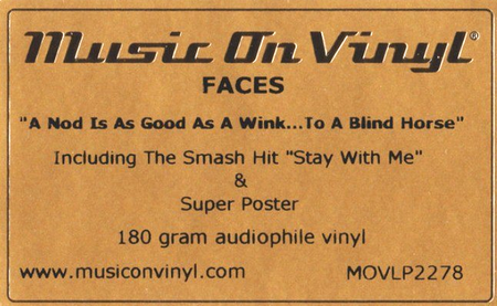 Faces A Nod Is As Good As A Wink To A Blind Horse LP Album vinyl record 2018