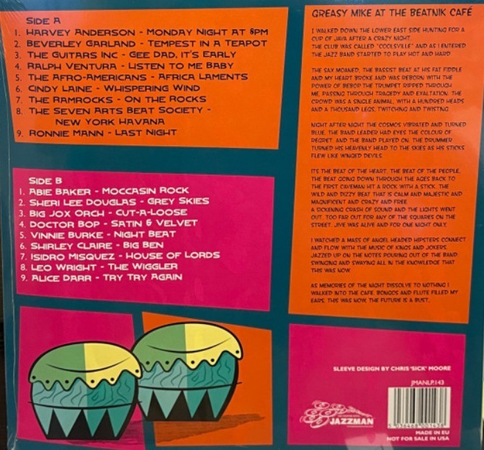 Greasy Mike At The Beatnik Cafe LP Album vinyl record compilation on Jazzman