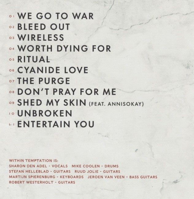 Within Temptation Bleed Out CD Album 2023 limited in 3d lenticular sleeve 2023