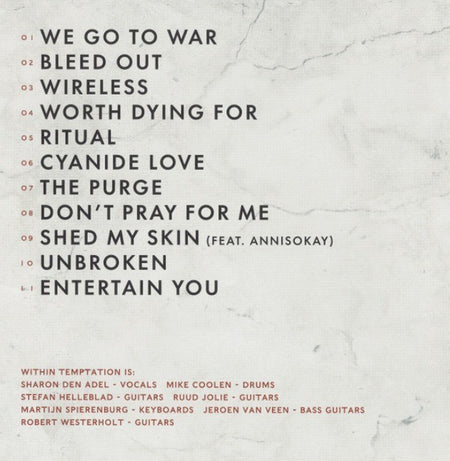 Within Temptation Bleed Out CD Album 2023 limited in 3d lenticular sleeve 2023