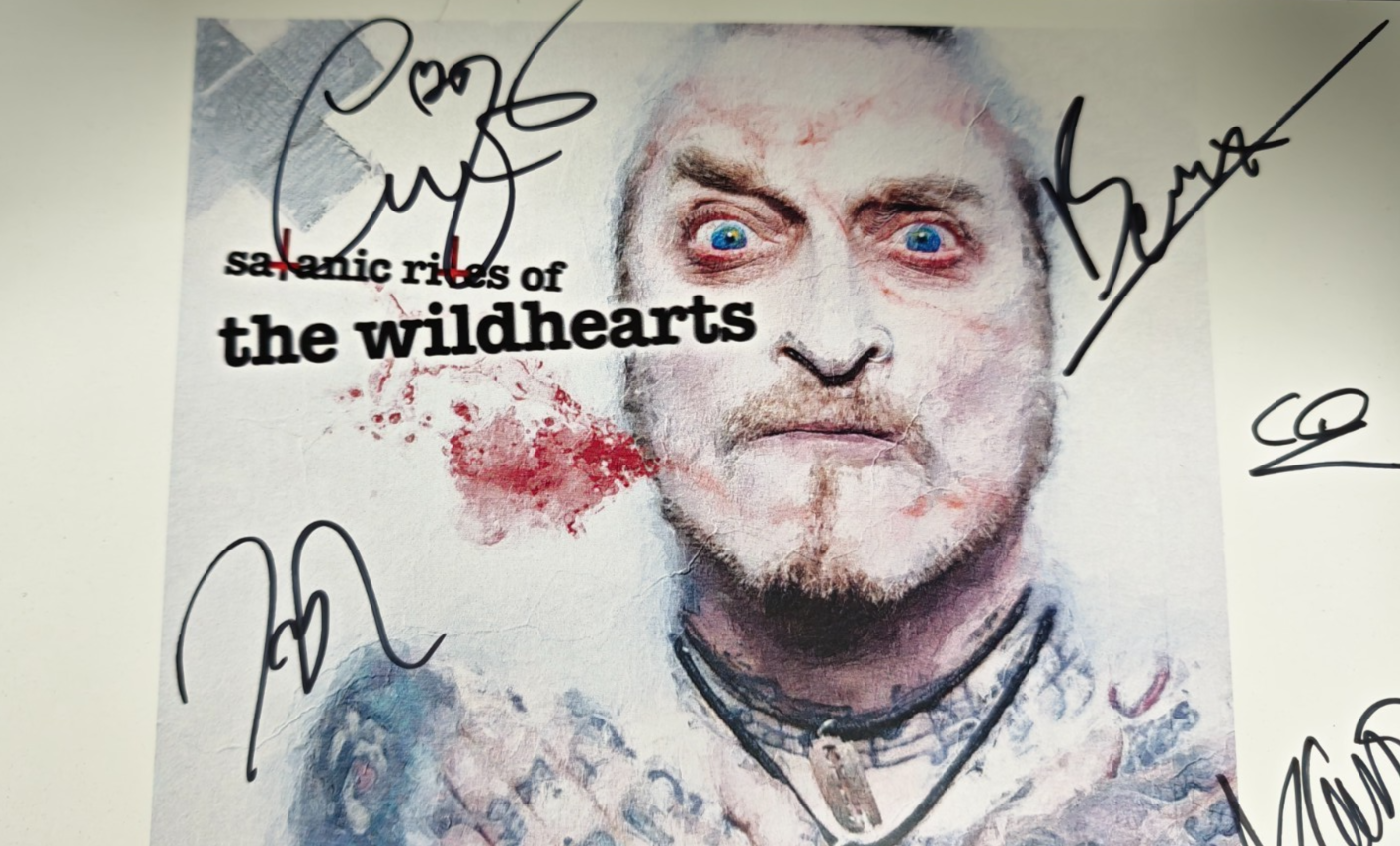 The Wildhearts Hand Signed presentation A4 on glossy print by Band Members