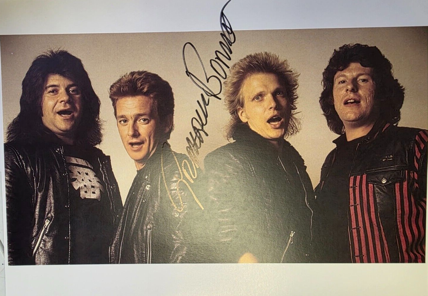 Graham Bonnet Hand Signed A4 glossy presentation Live Music memorabilia