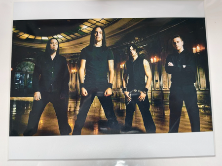 Bullet for my Valentine Hand Signed presentation 12" x 18" by the Band Autograph