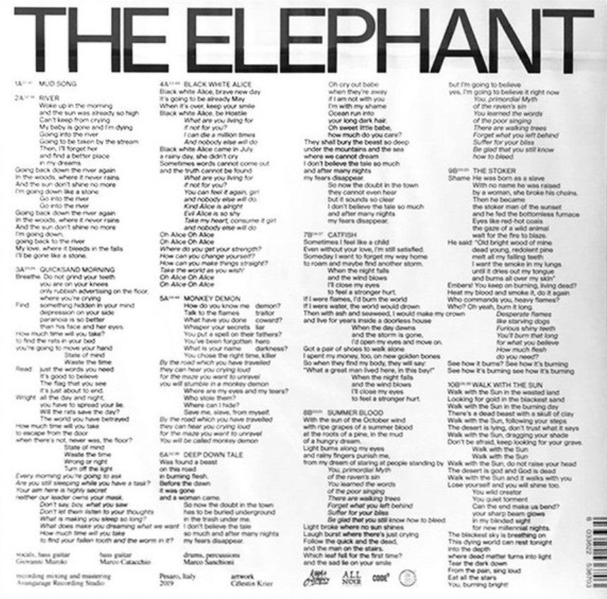 The Elephant – The Elephant LP Album vinyl record doom sludge metal new 2019