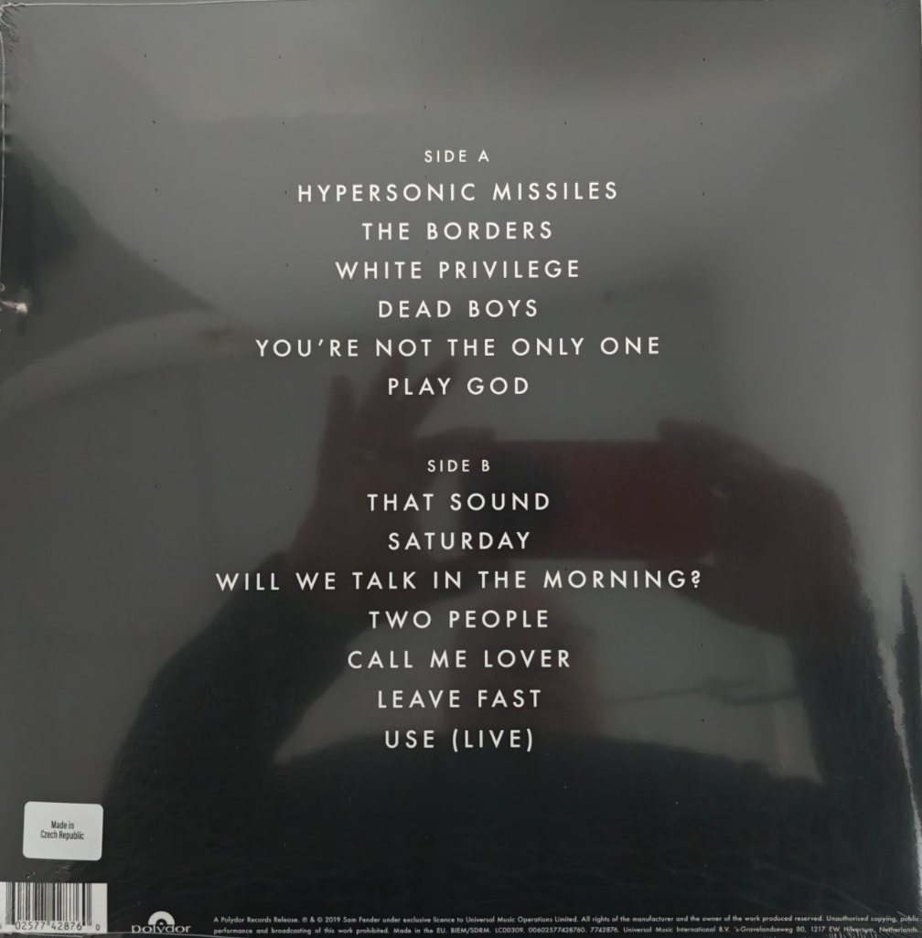 Sam Fender Hypersonic Missiles LP Album vinyl record 2019 on Polydor