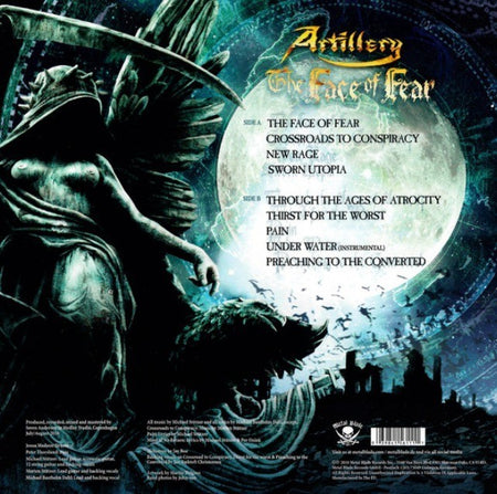 Artillery The Face Of Fear LP Album vinyl record Limited Clear 2026 reissue 180g