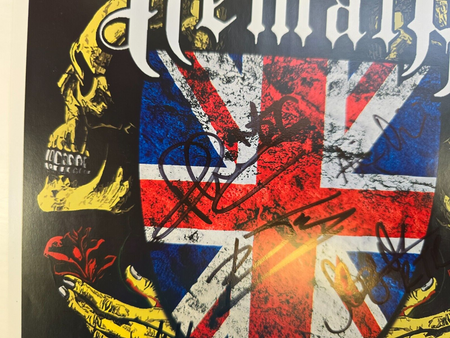 Rise to Remain Hand Signed presentation size A4 on glossy print by Band Members