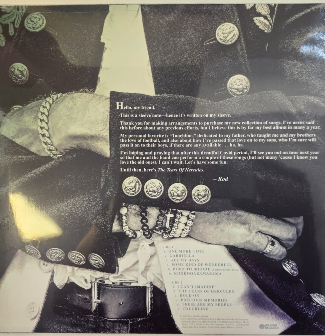 Rod Stewart The Tears Of Hercules LP Album vinyl record 2021 on Warner 180gram