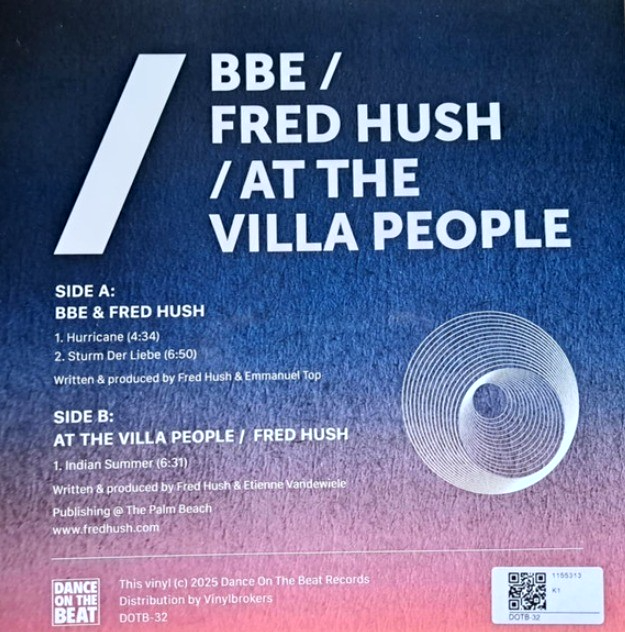 Fred Hush - Hurricane / Sturm Der Liebe / Indian Summer 12" vinyl record 2025