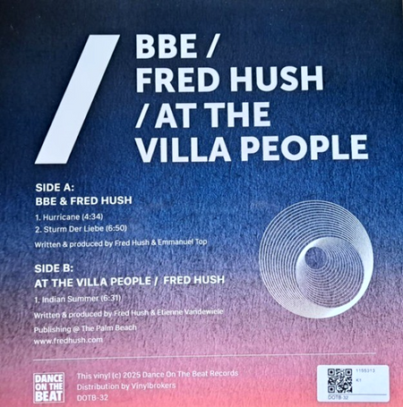 Fred Hush - Hurricane / Sturm Der Liebe / Indian Summer 12" vinyl record 2025