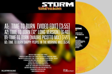 Storm – Time To Burn 12" vinyl record limited yellow remastered reissue 2026