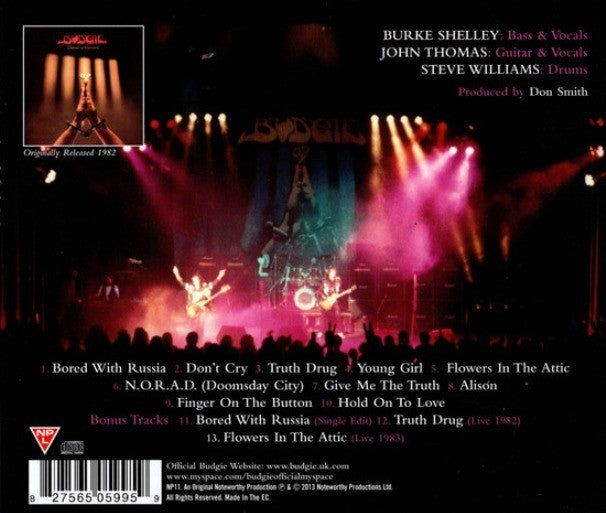 Budgie Deliver Us From Evil CD Album Jewel Case 2013 remastered reissue
