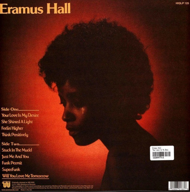 Eramus Hall Your Love Is My Desire LP Album Vinyl Record 2014 remastered reissue