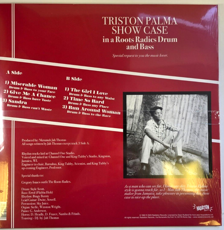 Triston Palma Show Case In A Roots Radics Drum And BassLP Album vinyl record