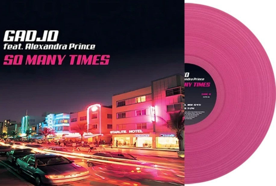 Gadjo Featuring Alexandra Prince So Many Times 12" vinyl record limited pink