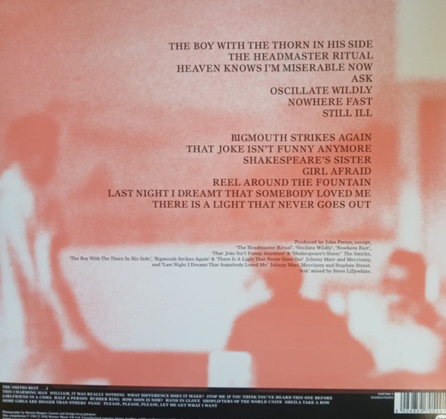 The Smiths Best II LP album vinyl record compilation 2026 on WEA reissue