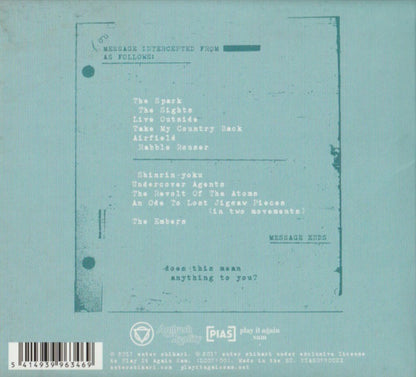 Enter Shikari –  The Spark CD Album 2017 on Ambush Reality in digipak