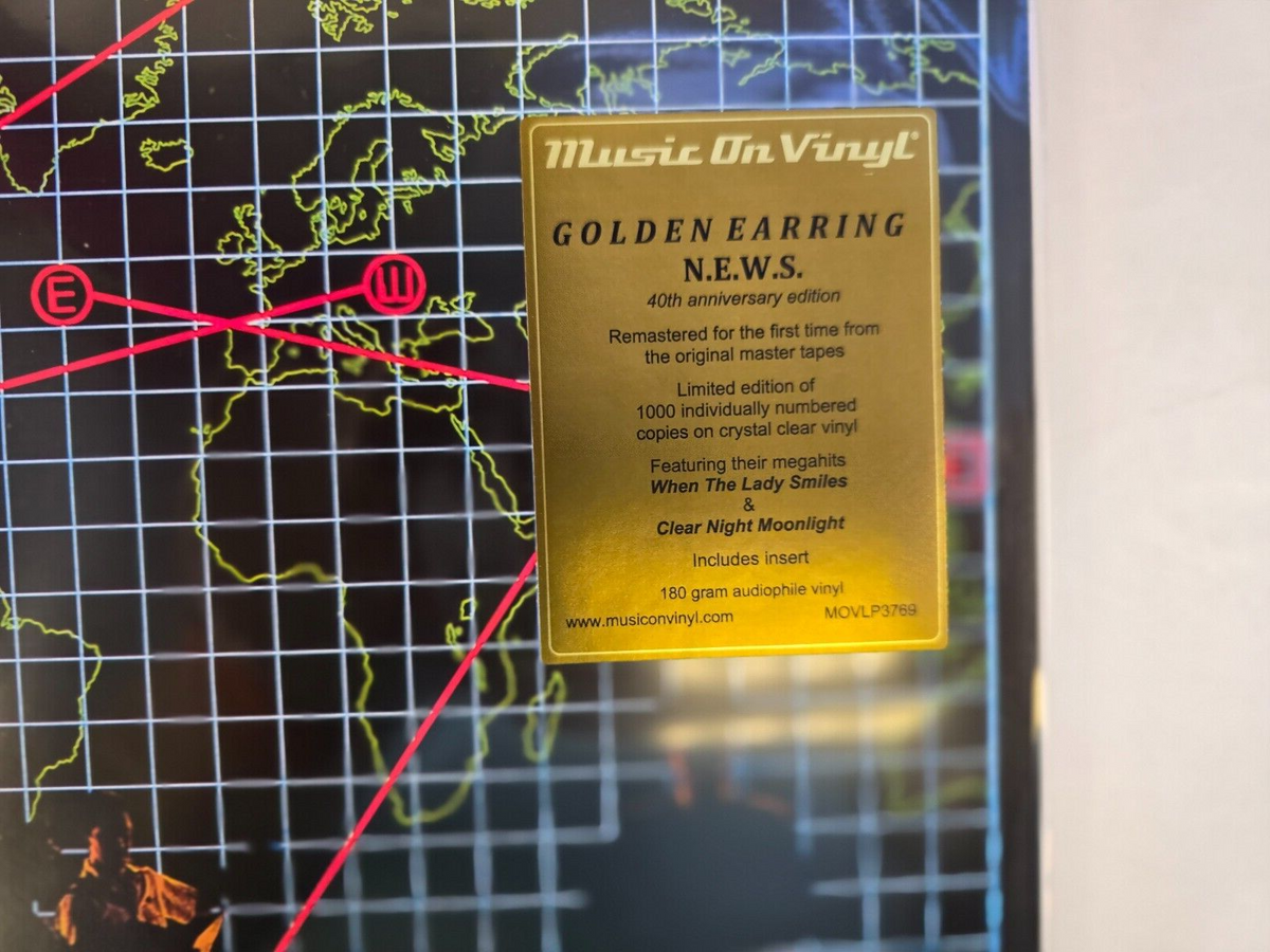 Golden Earring N.E.W.S. LP Album vinyl record Limited numbered clear remastered