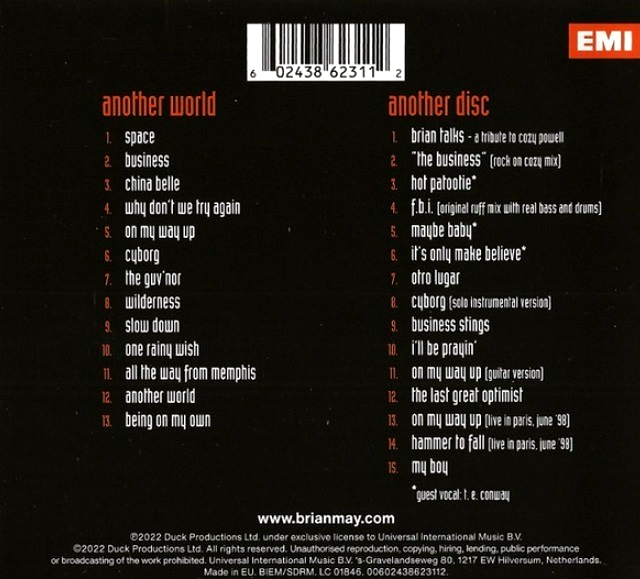 Brian May – Another World CD Album 2022 remastered expanded deluxe edition EMI