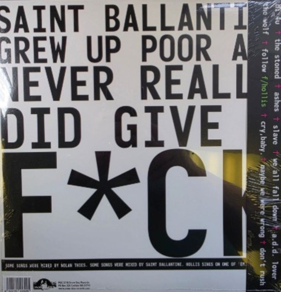 Saint Ballantine All Saint's Day LP Album Vinyl Record Debut 2018 on Snow Dog