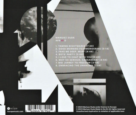 Mariusz Duda – AFR AI D 2023 CD Album on Kscope in jewel case ambient
