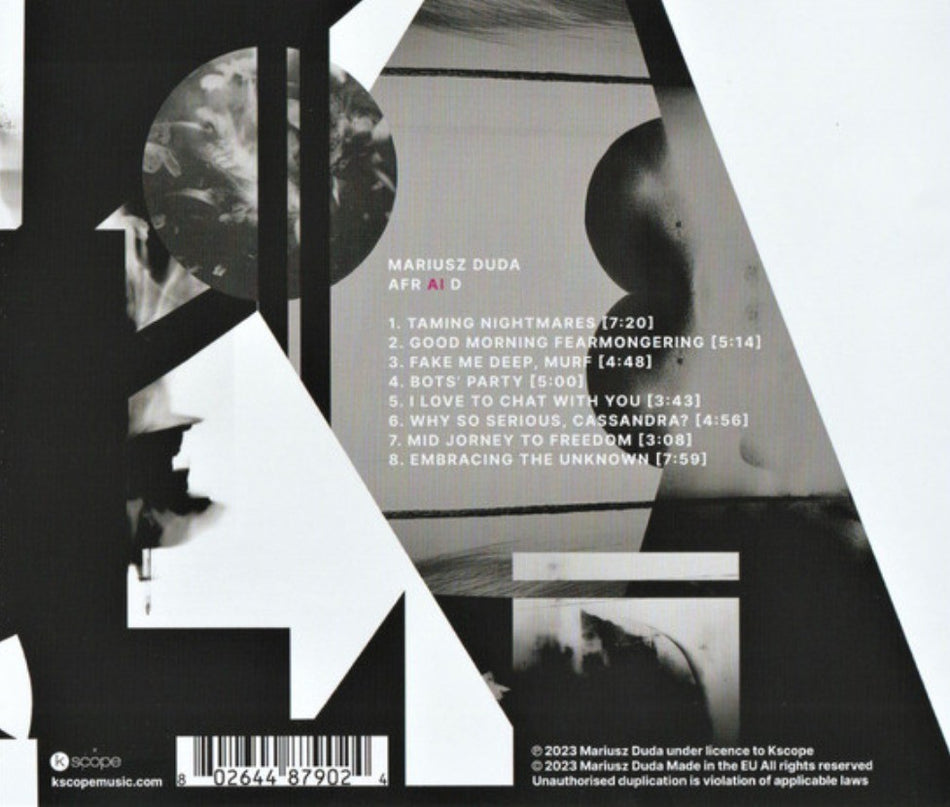 Mariusz Duda – AFR AI D 2023 CD Album on Kscope in jewel case ambient