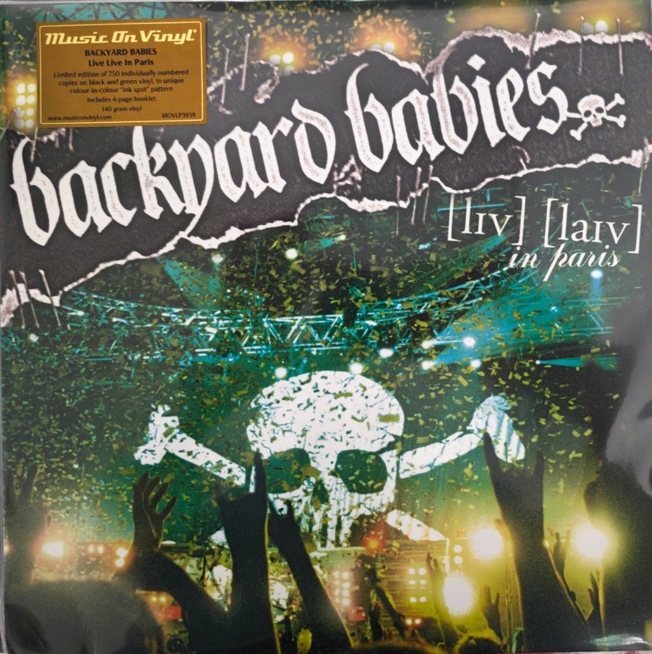 Backyard Babies Live Live In Paris LP Album vinyl record Black & Green Numbered