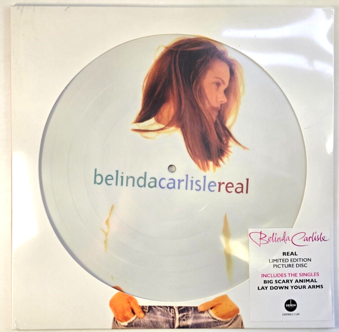 Belinda Carlisle Real LP Album vinyl record limited picture disc 2024 on Demon