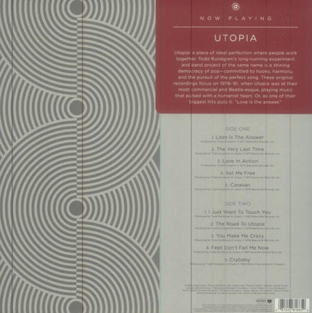 Utopia Now Playing LP Album vinyl record limited sea blue remastered reissue